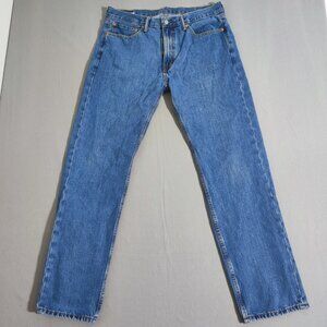 Levi's Jeans men's size W36/L34 denim blue colour straight leg denim